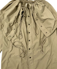 FLAT ADJUSTABLE STRING COAT BEIGE-EGNARTS-APOC STORE