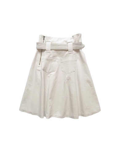 Belted Worker Skirt-Polyhedron-APOC STORE