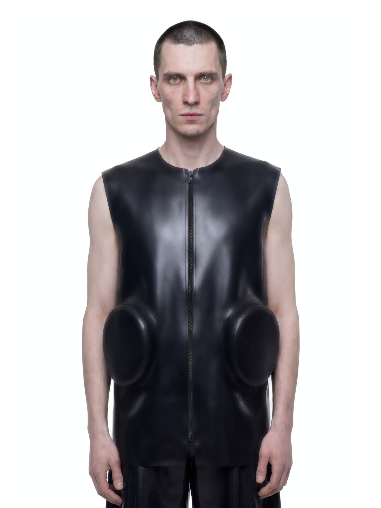 Sleeveless Zip-Up Jacket-Harri-APOC STORE