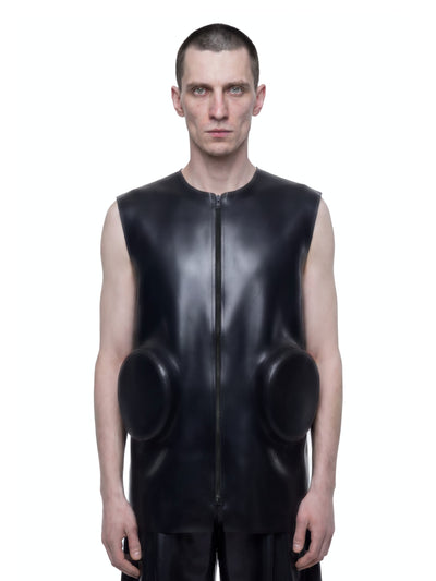 Sleeveless Zip-Up Jacket-harri-APOC STORE