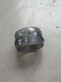 Flower Bangle - Foggy Obsidian-Crystal Toybox-APOC STORE