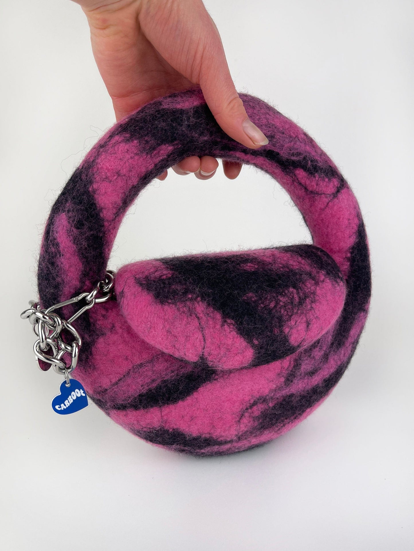 1 of 1 Mini Round Bag - Fuschia / Black-Carboot-APOC STORE