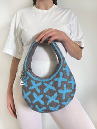 1 of 1 Saddle Bag - Mink / Blue-Carboot-APOC STORE
