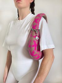 1 of 1 Saddle Bag - Beige / Fuchsia-Carboot-APOC STORE