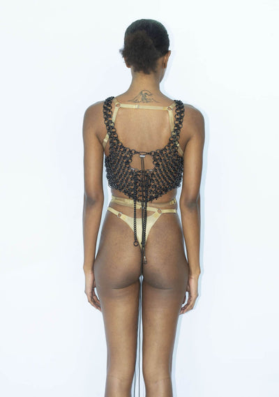 Black Ring Vest-JALACONDA-APOC STORE