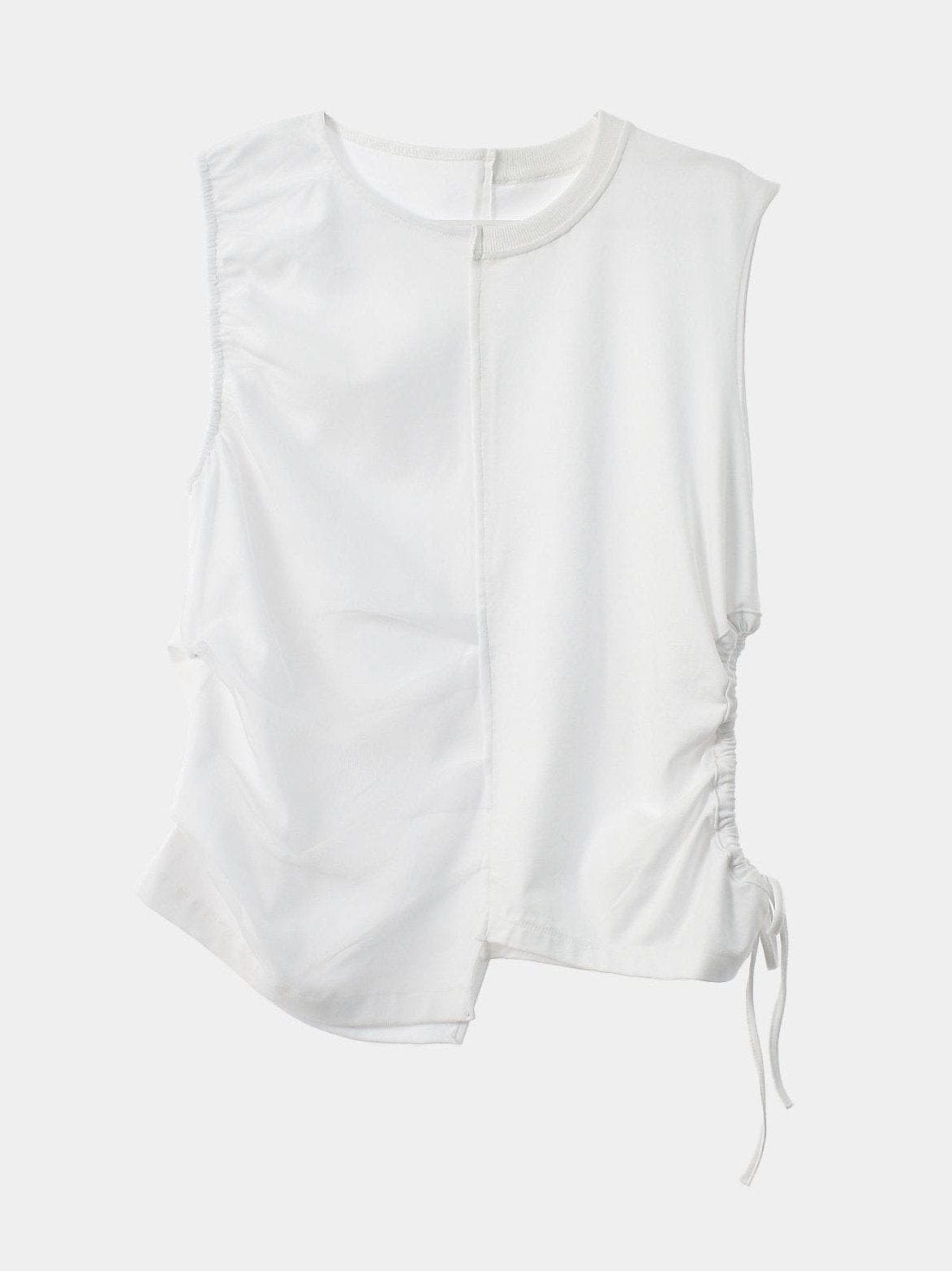 HALF SHA VEST WHITE-SAENGIN STUDIOS-APOC STORE