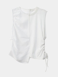 HALF SHA VEST WHITE-SAENGIN STUDIOS-APOC STORE