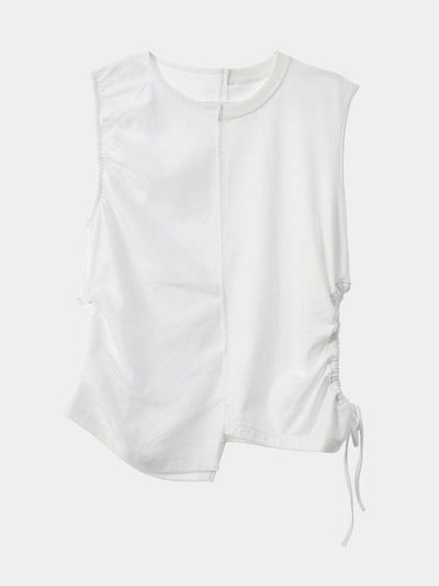 HALF SHA VEST WHITE-SAENGIN STUDIOS-APOC STORE