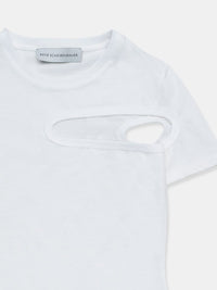 Asymmetric Cut Out T-shirt Shortsleeve-René Scheibenbauer-APOC STORE