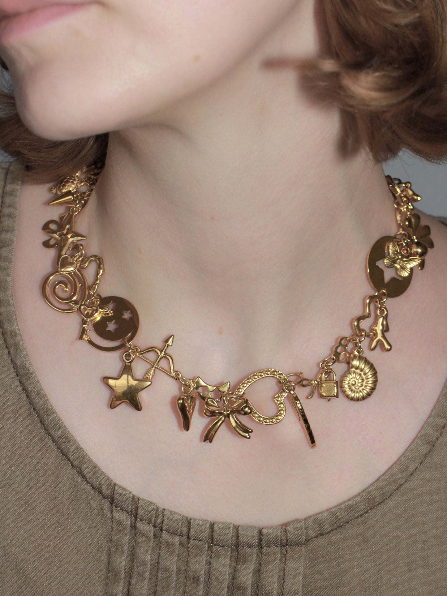 Gold Charm Necklace-Marland Backus-APOC STORE