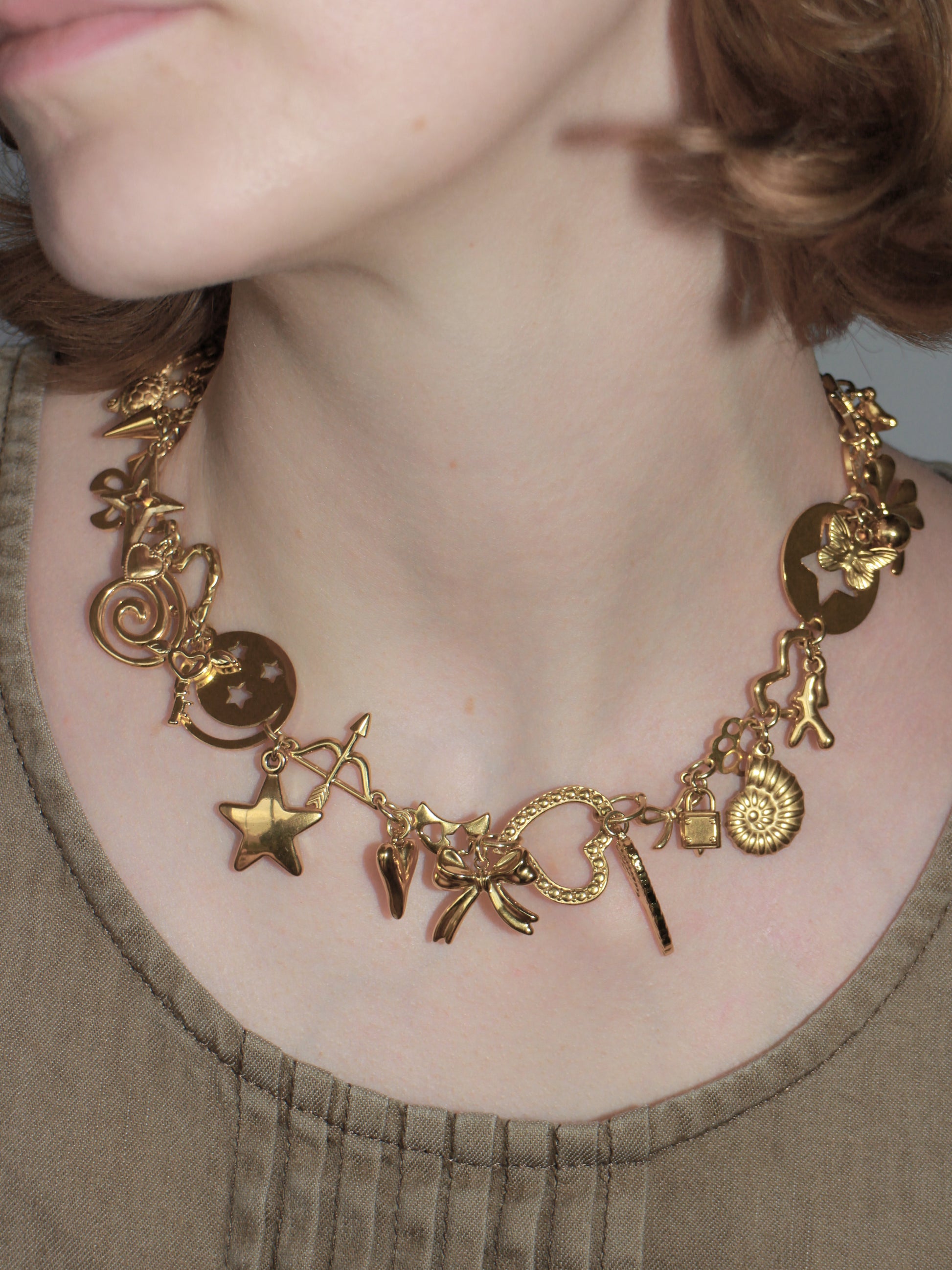 Gold Charm Necklace-Marland Backus-APOC STORE