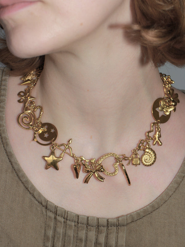 Gold Charm Necklace-Marland Backus-APOC STORE