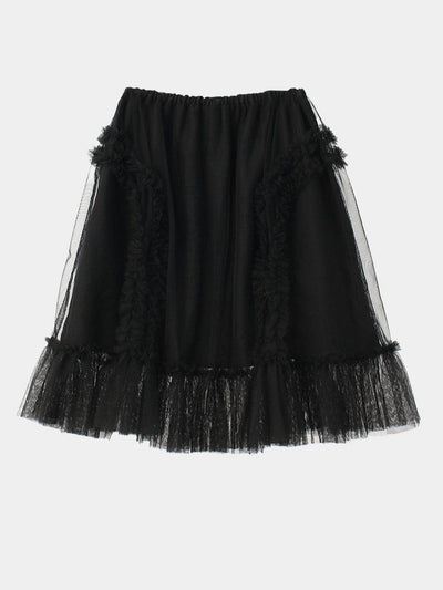BANDING RUFFLE SHA SKIRT BLACK-SAENGIN STUDIOS-APOC STORE