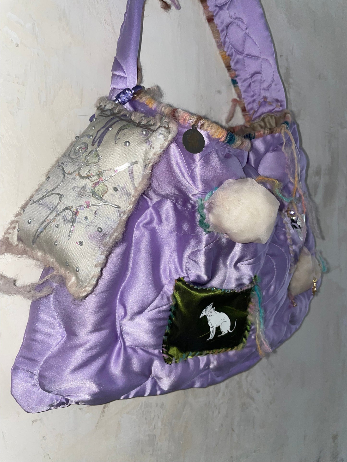 lilac cloud silk bag-Snake Divine-APOC STORE
