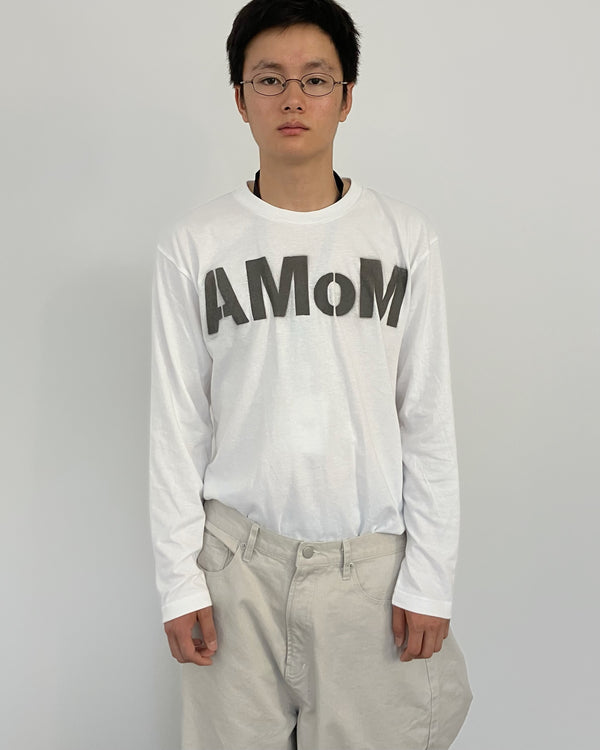 AMOM MEDIUM LOGO T-SHIRTS WHITE-EGNARTS-APOC STORE