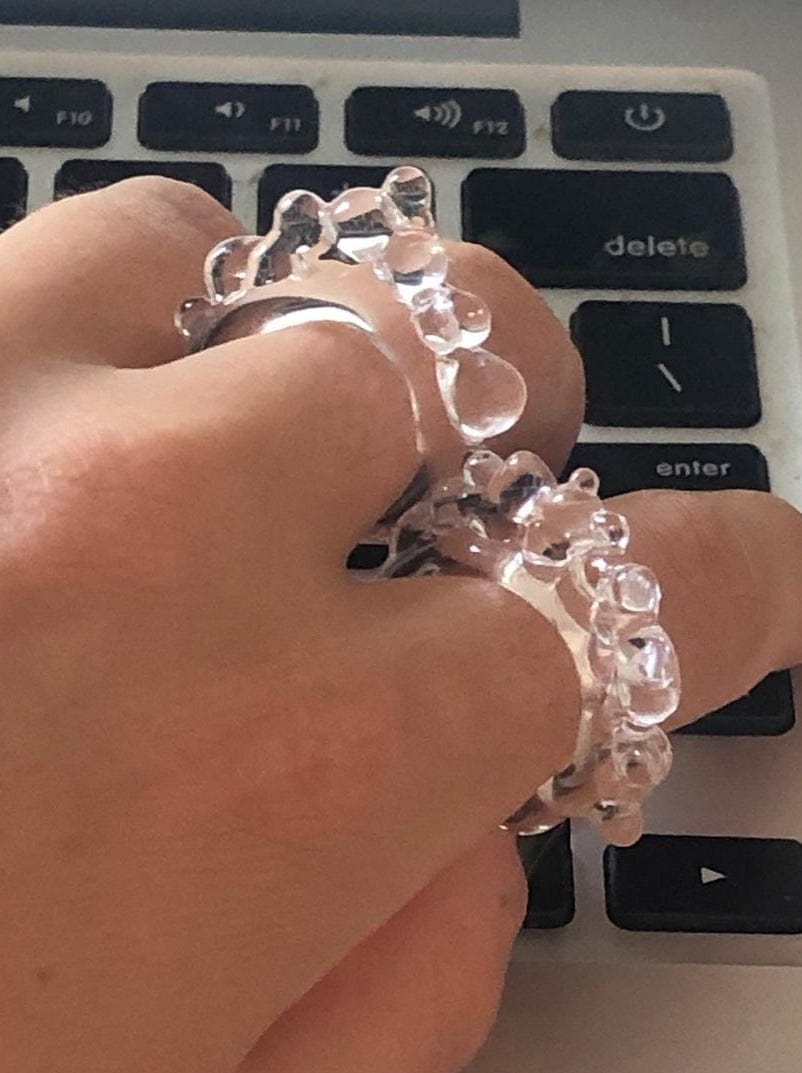 Ring 00067 Transparent-Rain and Rivers-APOC STORE