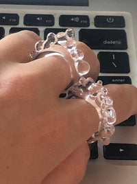 Ring 00067 Transparent-Rain and Rivers-APOC STORE