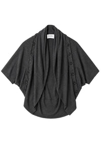 Convertible Dual Cardigan in Grey-PAIDEN-APOC STORE