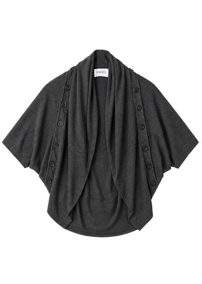 Convertible Dual Cardigan in Grey-PAIDEN-APOC STORE
