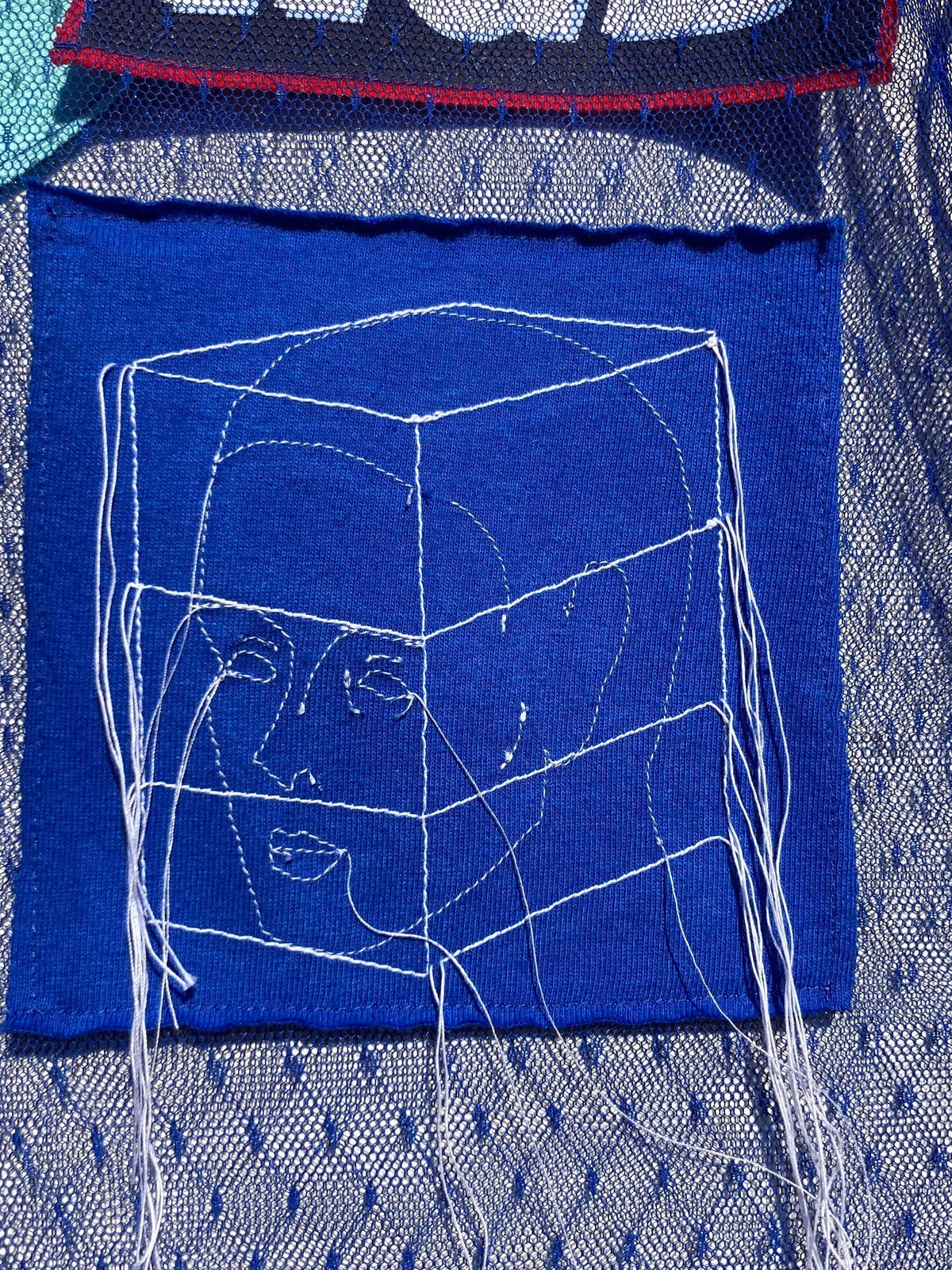 Blue Tulle Collage Shirt-Jetpack Hom(m)e-APOC STORE