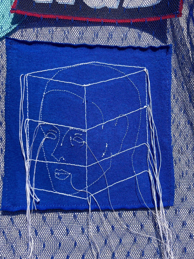 Blue Tulle Collage Shirt-Jetpack Hom(m)e-APOC STORE