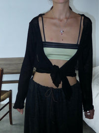 Silvia wrap top black-ATH-APOC STORE