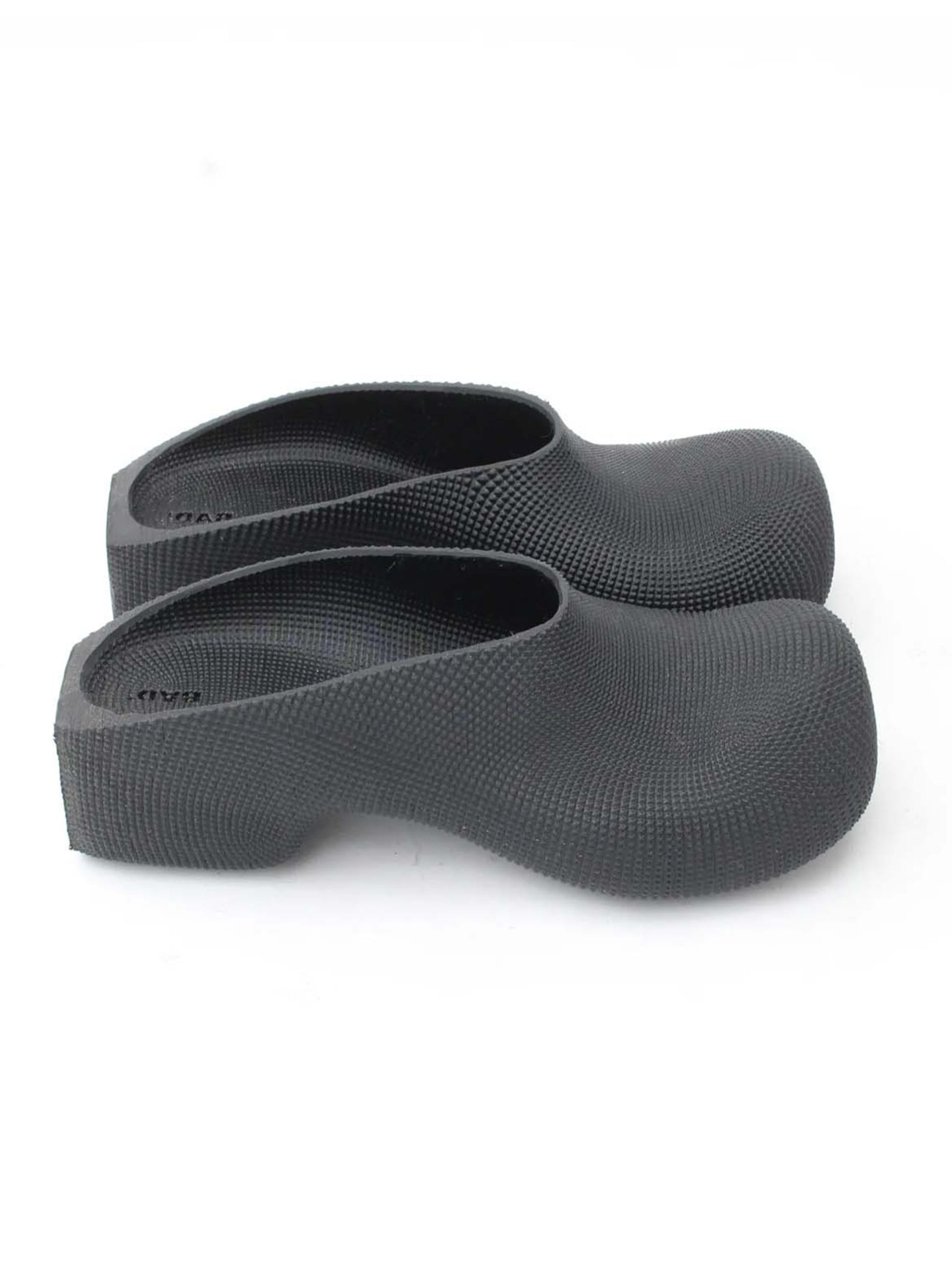 Heeled Clogs - Black-BODY AMPLIFICATION DEVICES-APOC STORE
