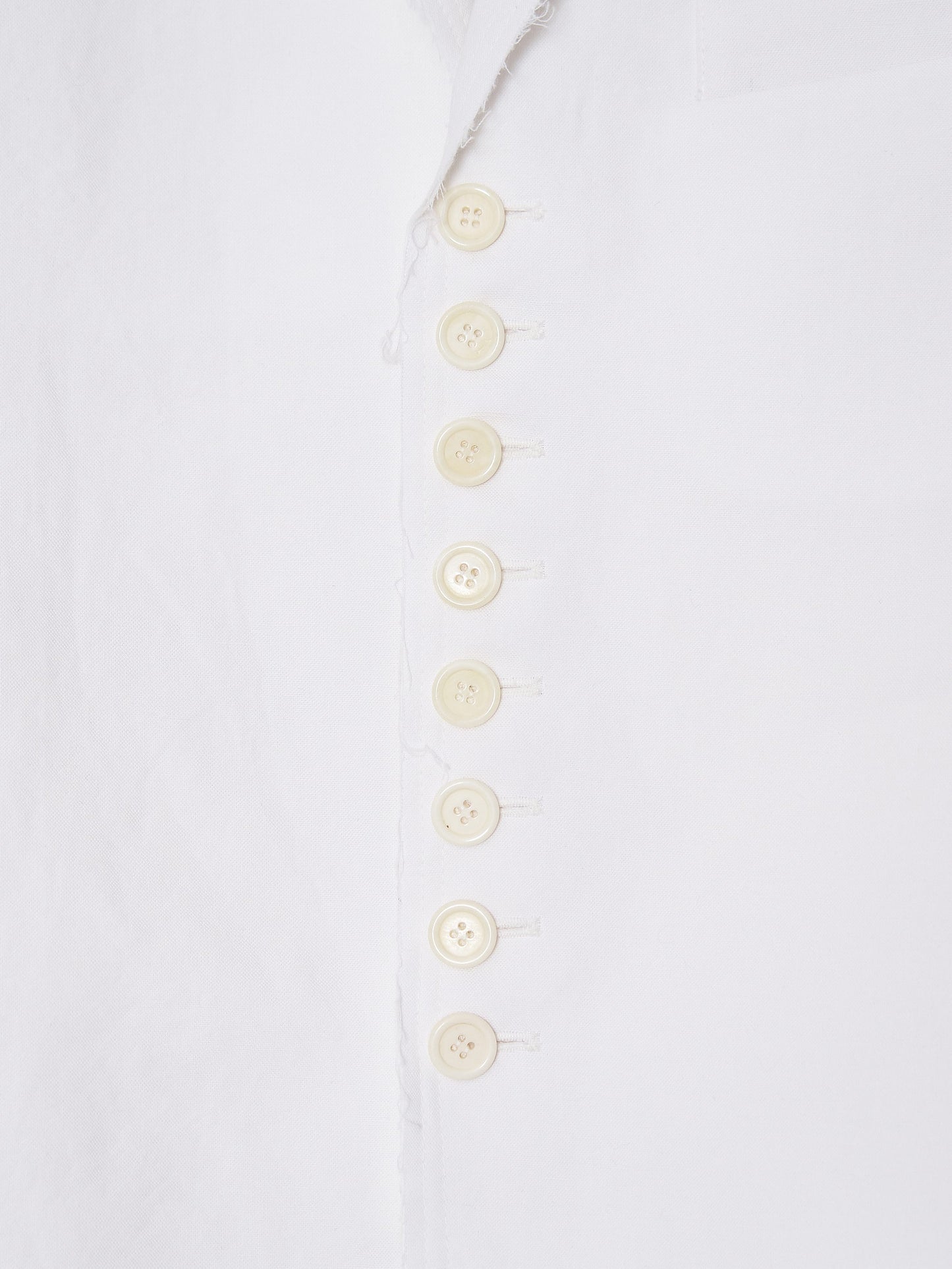 Glitched Summer Sleeve Tailored Jacket 001 _ White-Taekh-APOC STORE