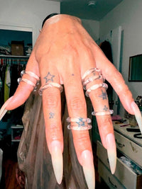 Stacking Glass Band Rings 0031-Rain and Rivers-APOC STORE