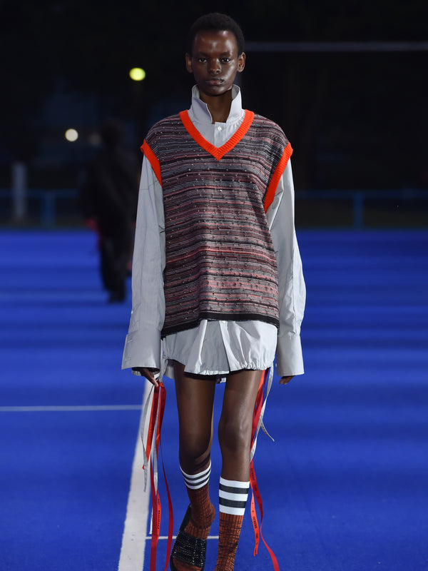 EMPATHIC KNIT VEST - Orange-Cognomen-APOC STORE