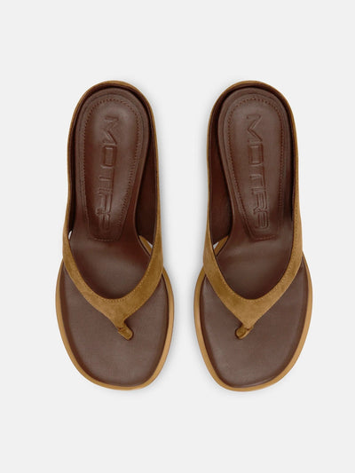 L’ABSURDE SANDAL - BROWN-MOTIRA-APOC STORE