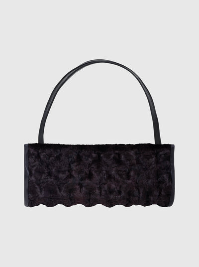 Fur Structured Bag Long-Nensi Avetisian-APOC STORE