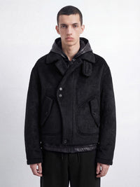 Contour Alpaca Jacket (Dark Umber)-MINKIMHO-APOC STORE