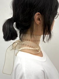 Organza Pearl Necklace-EGNARTS-APOC STORE