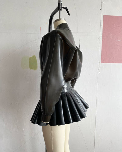 Soft Skin Bomber Translucent Black-Soft Skin Latex-APOC STORE