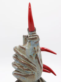 Blue-Grey One-Hand Candlestick-Naomi Gilon-APOC STORE
