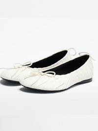 BAGGY BALLET FLAT - WHITE-BHIVE-APOC STORE