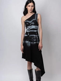 Lingerie dress black-Kenza Iatrides-APOC STORE
