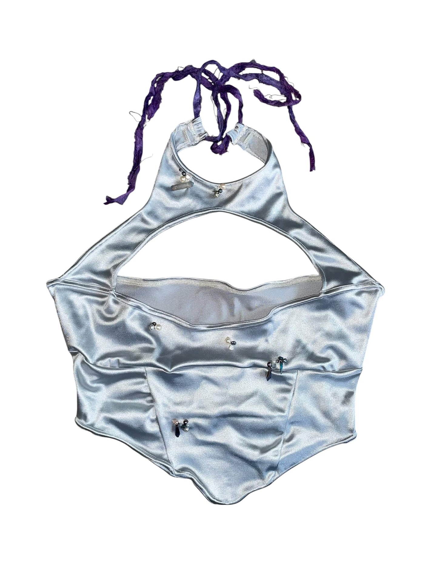 crystalline cut-out top-Snake Divine-APOC STORE