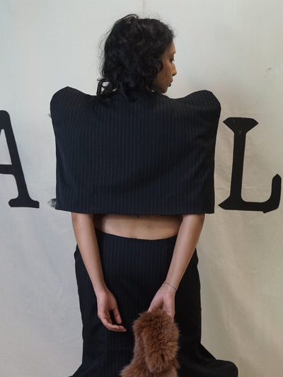 GARMENT # 003 - PADDED SHOULDER BOLERO-SAMPLE GARMENTS-APOC STORE
