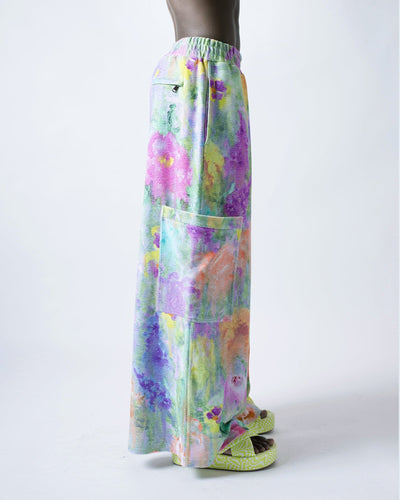 "Nordic garden" french terry baggy joggers-KAWAkEY-APOC STORE