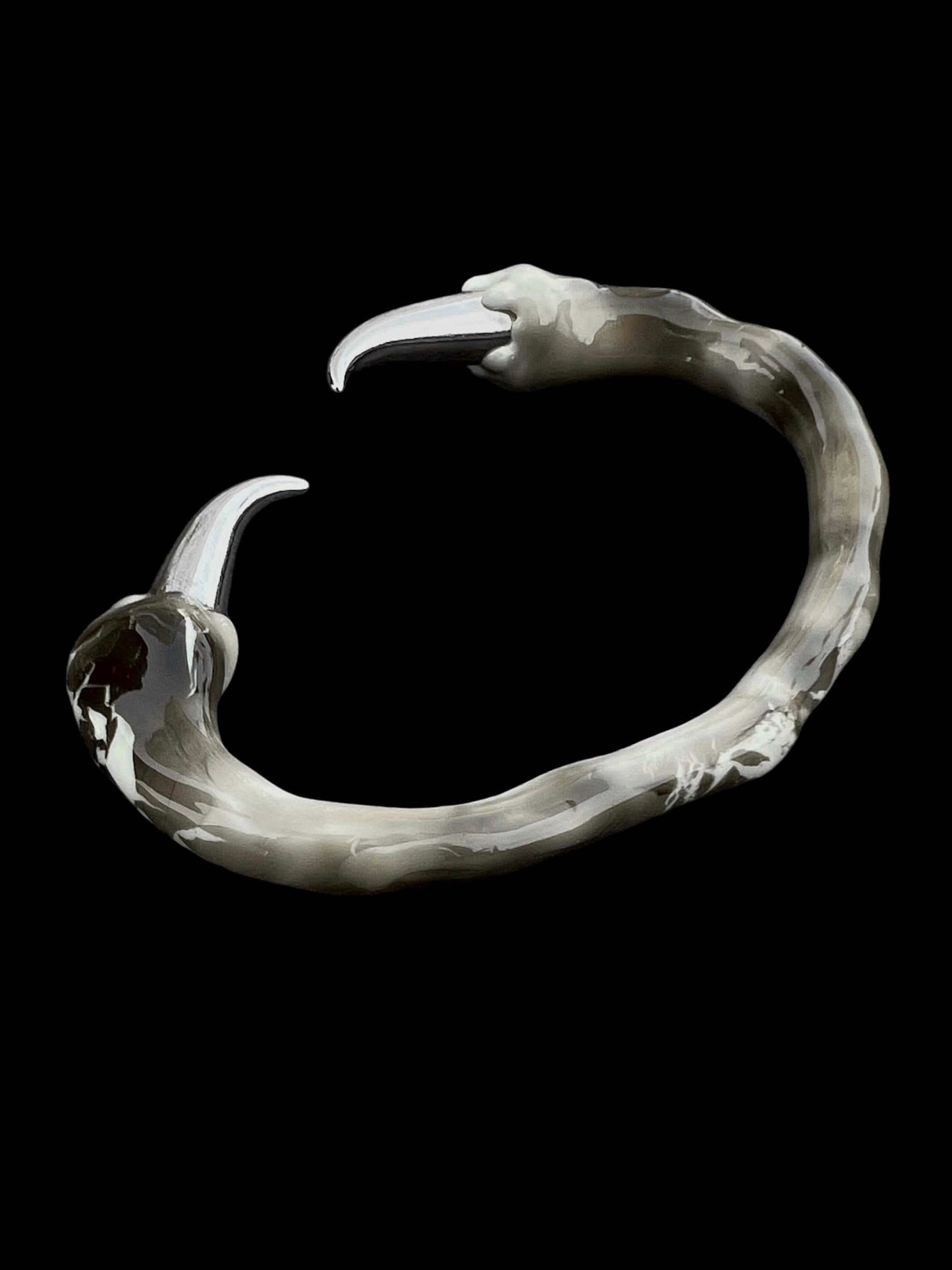 White bracelet with spikes