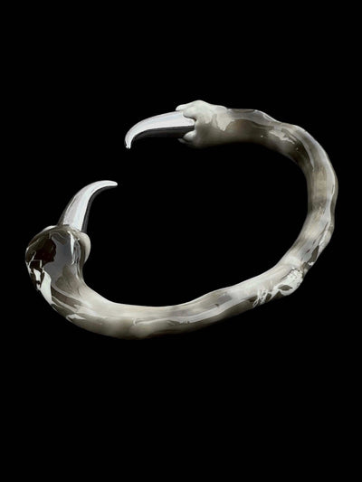 White bracelet with spikes