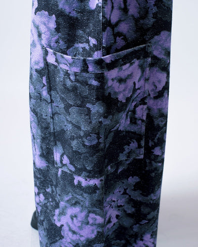 "Impressionistic roses" french terry baggy joggers-KAWAkEY-APOC STORE