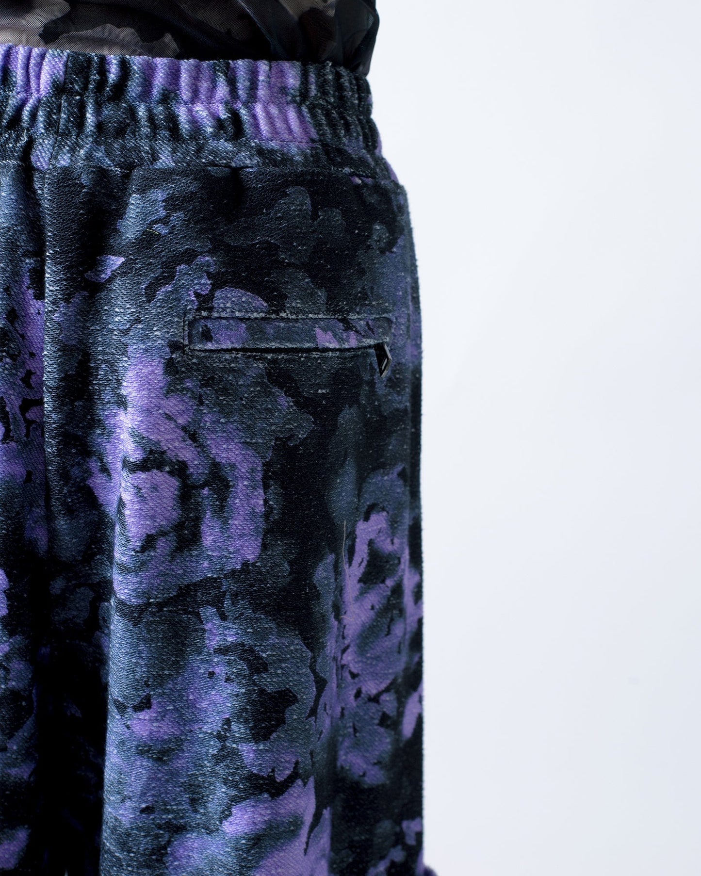 "Impressionistic roses" french terry baggy joggers-KAWAkEY-APOC STORE