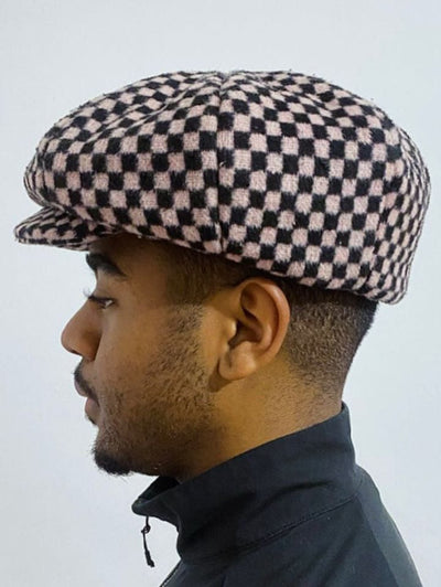 Checkered Baker Hat-Benny Andallo-APOC STORE