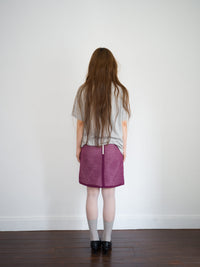 Stripe Shade Skirt Purple-mesh blanca-APOC STORE