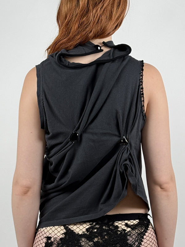 BAMBI DRAPED T-SHIRT-Lou de Bètoly-APOC STORE
