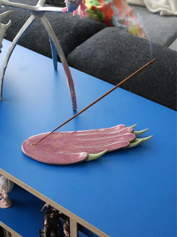 Incense Holder Purple Paw-Naomi Gilon-APOC STORE
