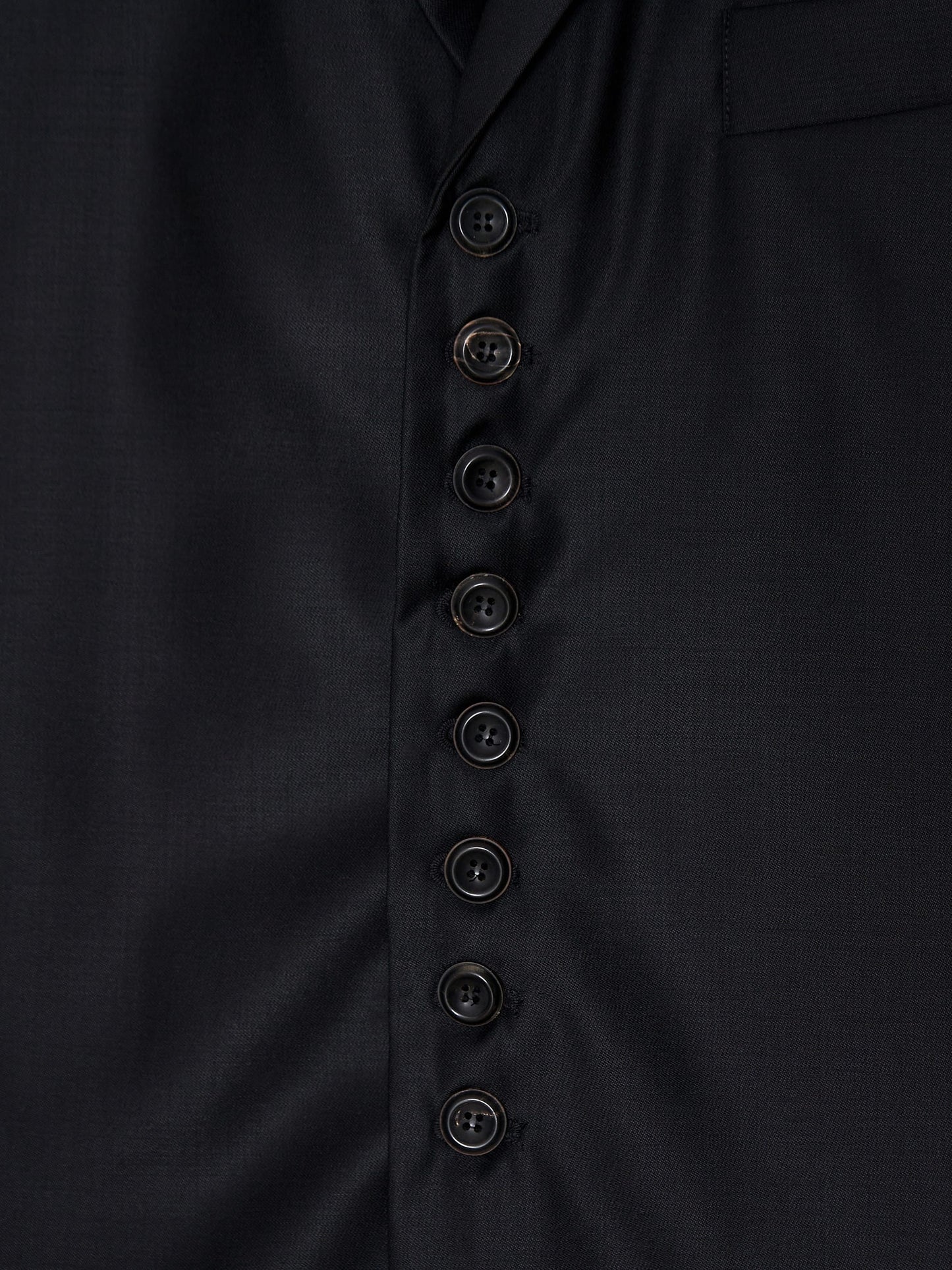 Glitched Sleeve Tailored Jacket 001 _ Black-Taekh-APOC STORE